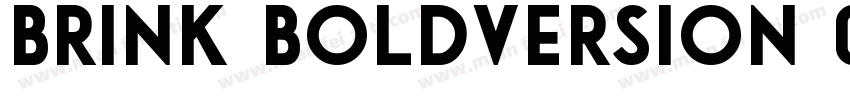 Brink BoldVersion 00字体转换